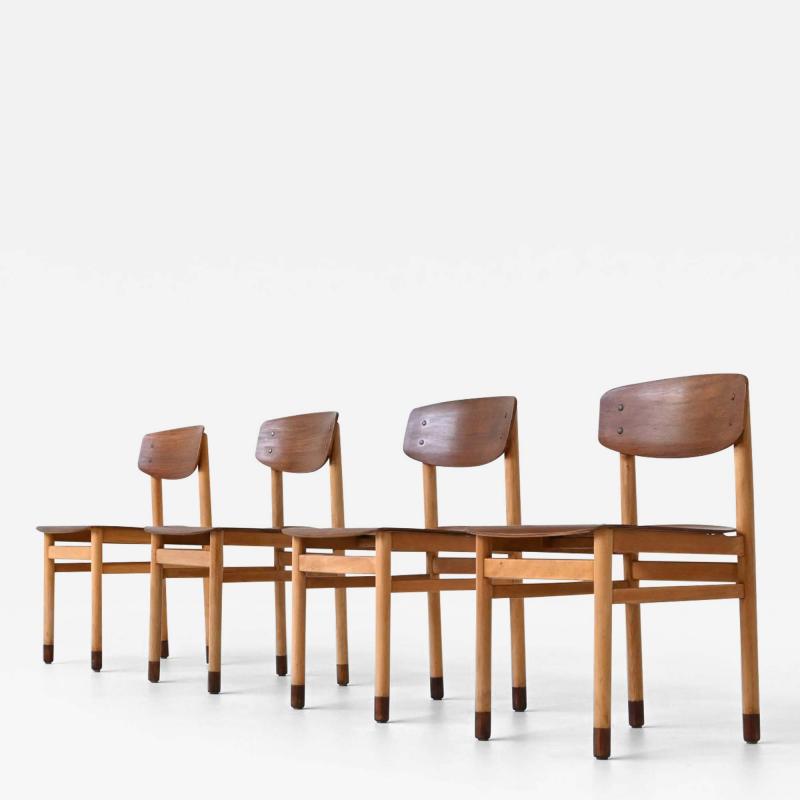 Set of four Danish dining chairs Kvetny and Sonners Stolefabrik Denmark 1960