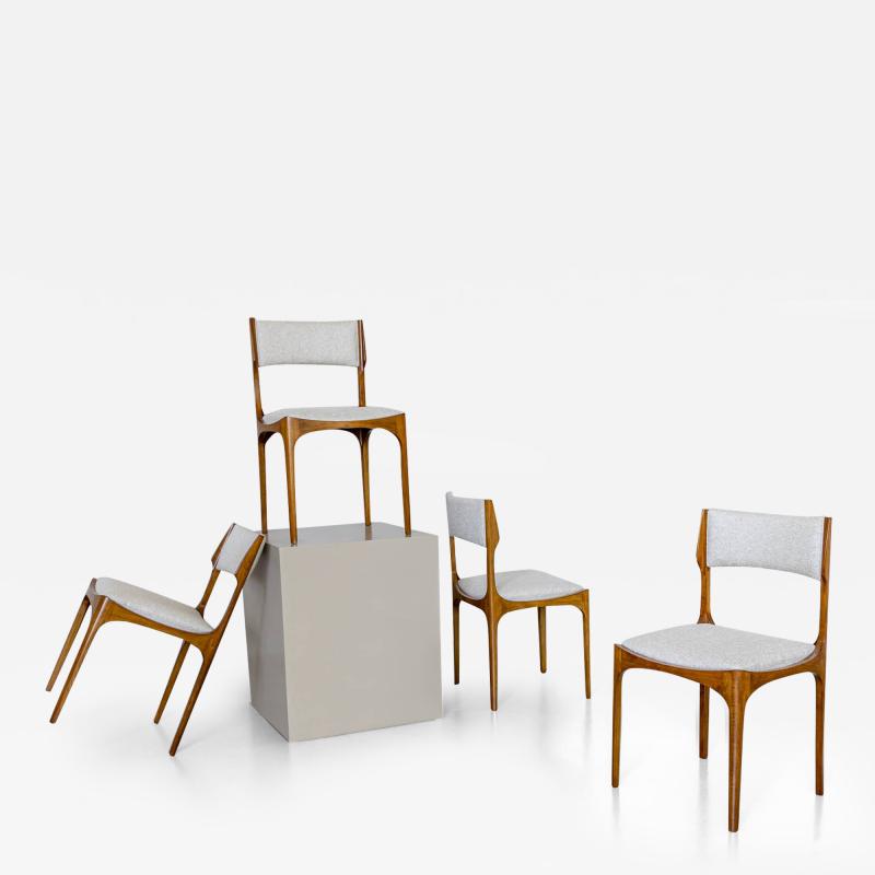 Set of four Elisabetta chairs by Giuseppe Gibelli for Sormani Italy 1963