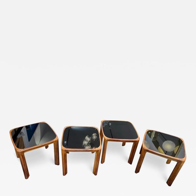 Set of four Italian side tables