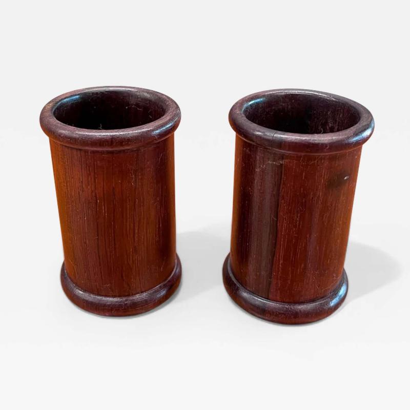 Set of two Pen Holders in Rosewood Unknown 1960s Lot 739