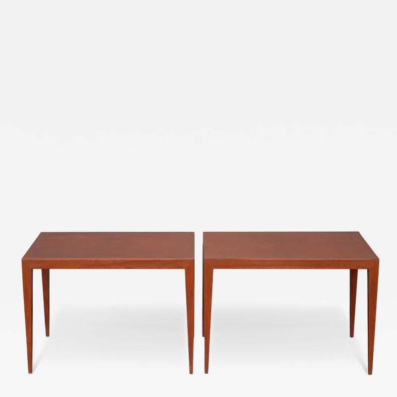 Severin Hansen Jr Severin Hansen Jr end tables for Haslev Denmark