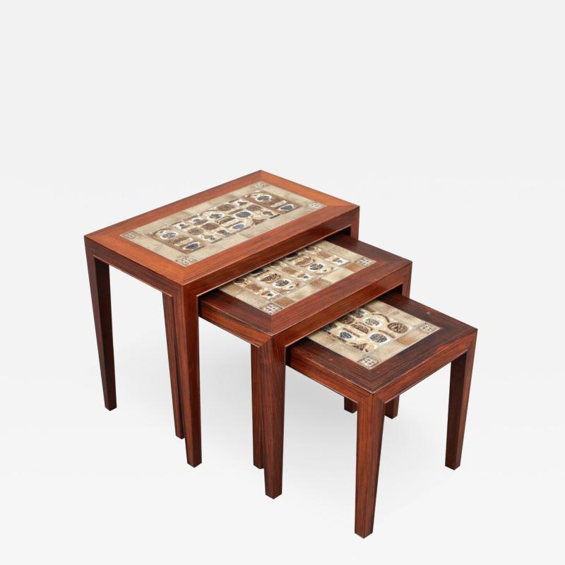 Severin Hansen Set of Three Nesting Tables by Severin Hansen Jr