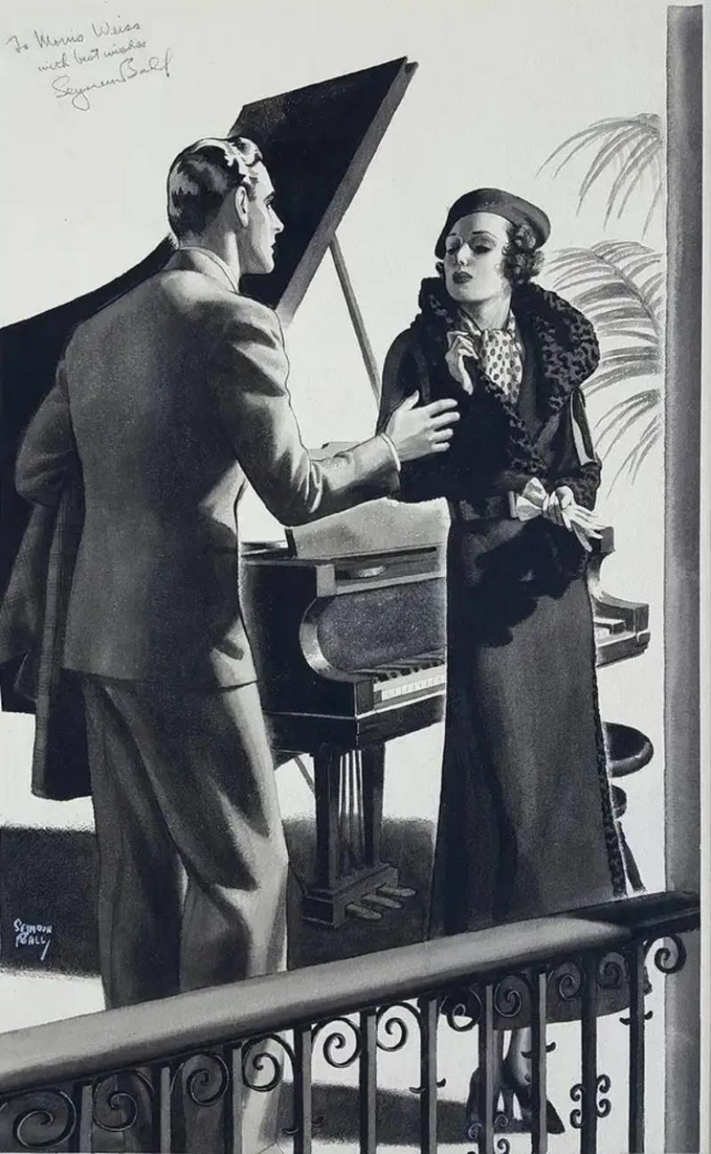 Seymour Alling Ball Magazine Story Illustration RedBook or The Saturday Evening Post