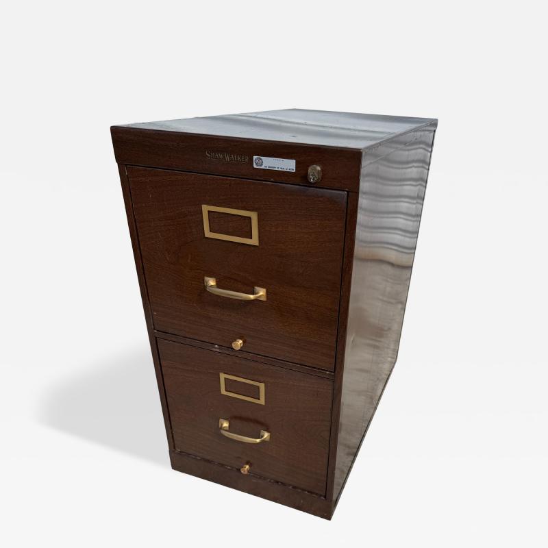 Shaw Walker Shaw Walker Faux Wood 1940s File Cabinet