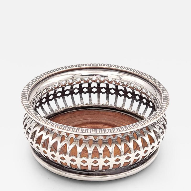 Sheffield Plate Small Silver Wine Coaster England circa 1830
