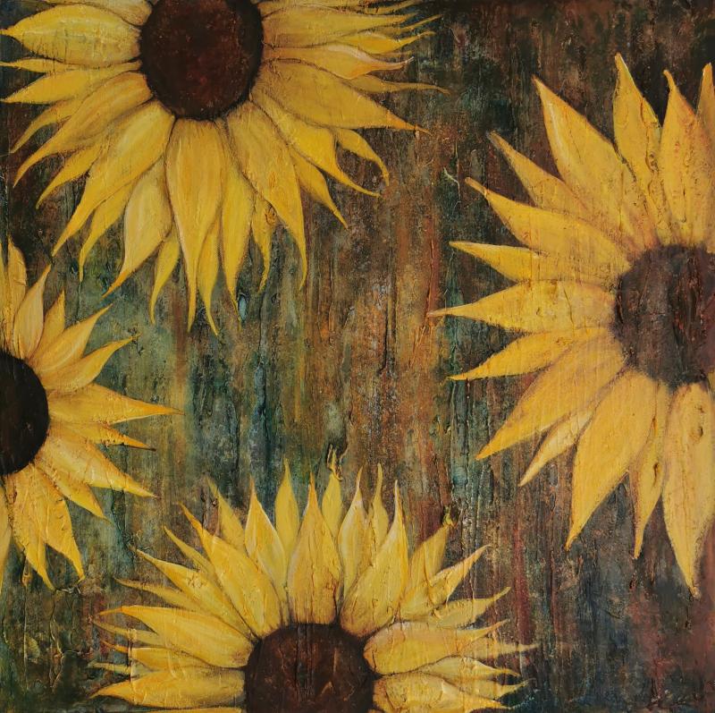 Shelly Cook Rusty Sunflowers