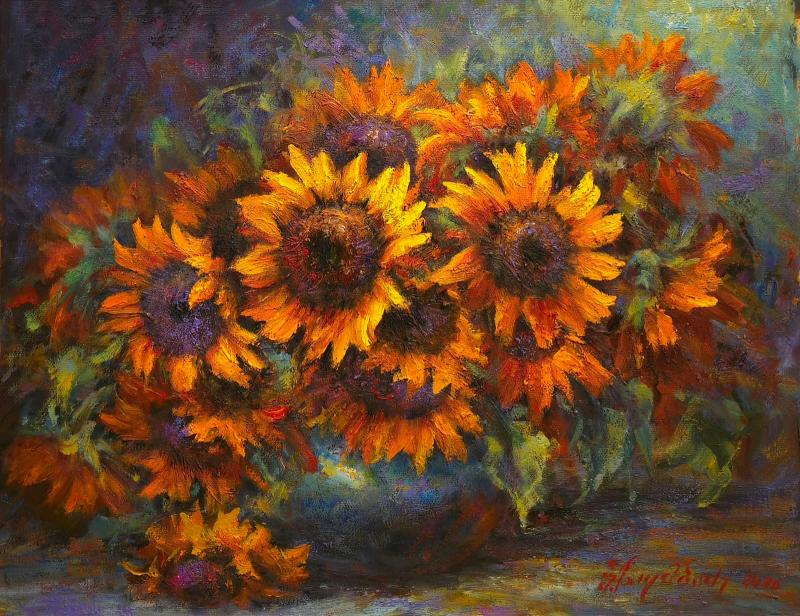 Shorena Zumbadze Sunflowers