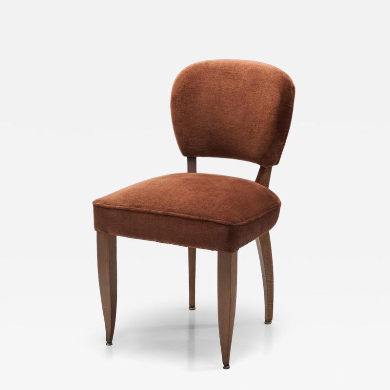 Side Chair With Copper Upholstery France 1940s