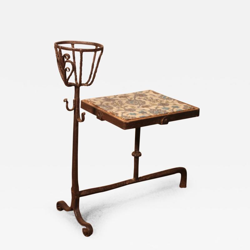 Side Table In The Form Of An Andiron In Wrought Iron 16 Century