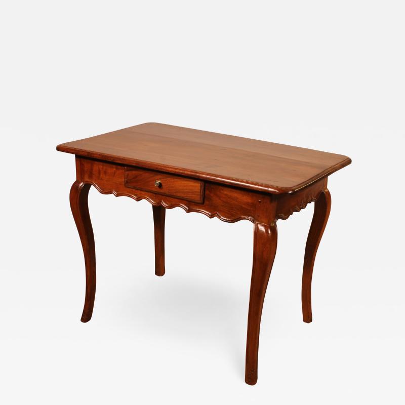 Side Table Or Writing Table From The XVIII Century In Walnut