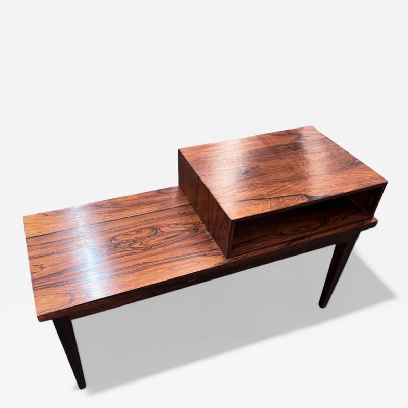 Side table with bench storage in Rosewood Unknown 1960s Lot 647