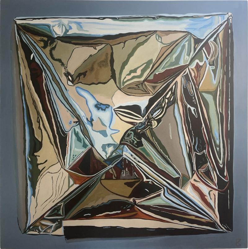Signed Katia Miranda Oil on Canvas Fascinas VI 