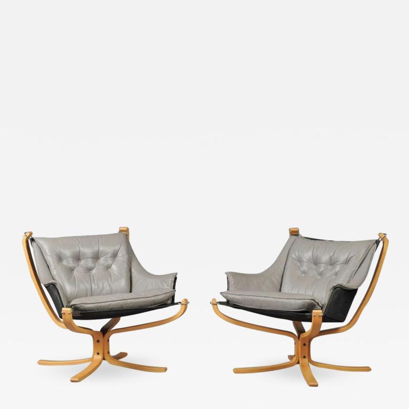 Sigurd Ressell A Pair of Falcon Armchairs by Sigurd Ressel