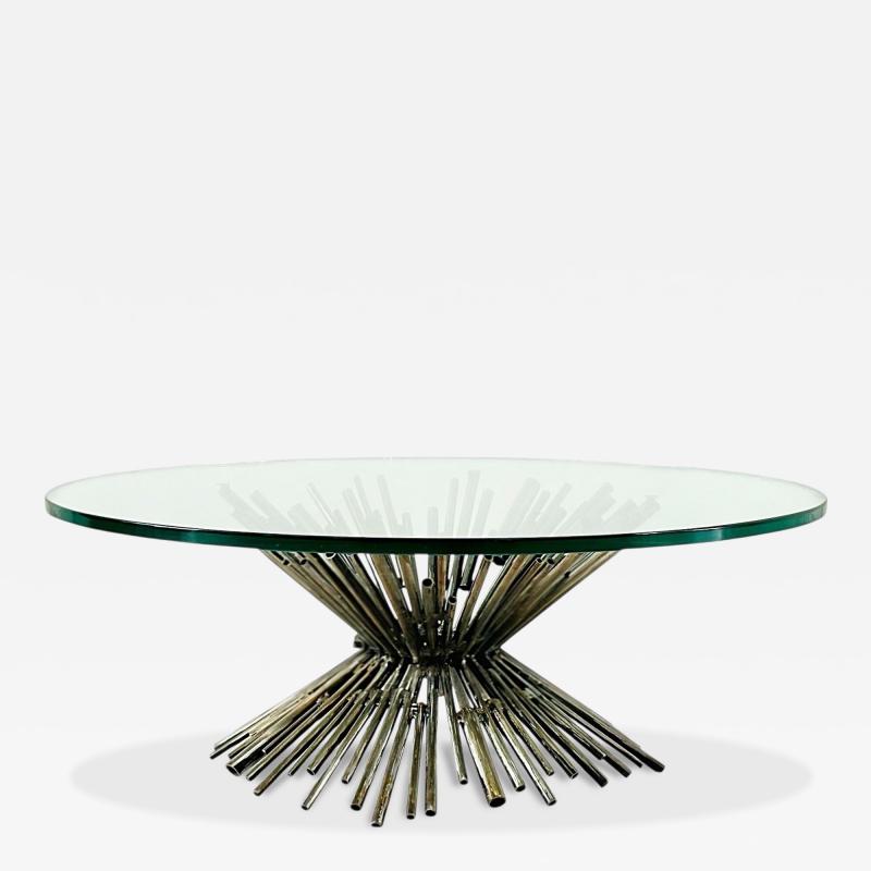 Silas Seandel Brutalist Tubular Coffee Table 1970