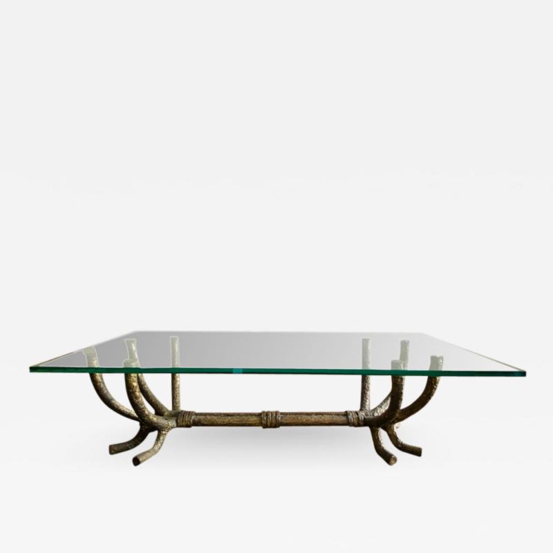 Silas Seandel EXCEPTIONAL BRUTALIST BRANCH FORM COFFEE TABLE ATTRIBUTED TO SILAS SEANDEL