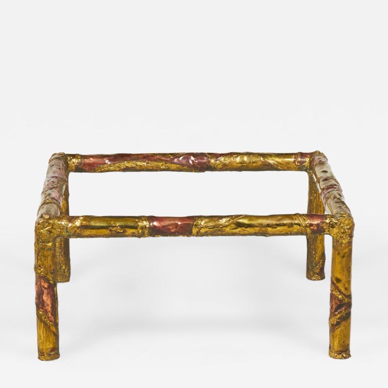 Silas Seandel Silas Seandel American Brutalist Mixed Metals Cocktail Coffee Table Frame