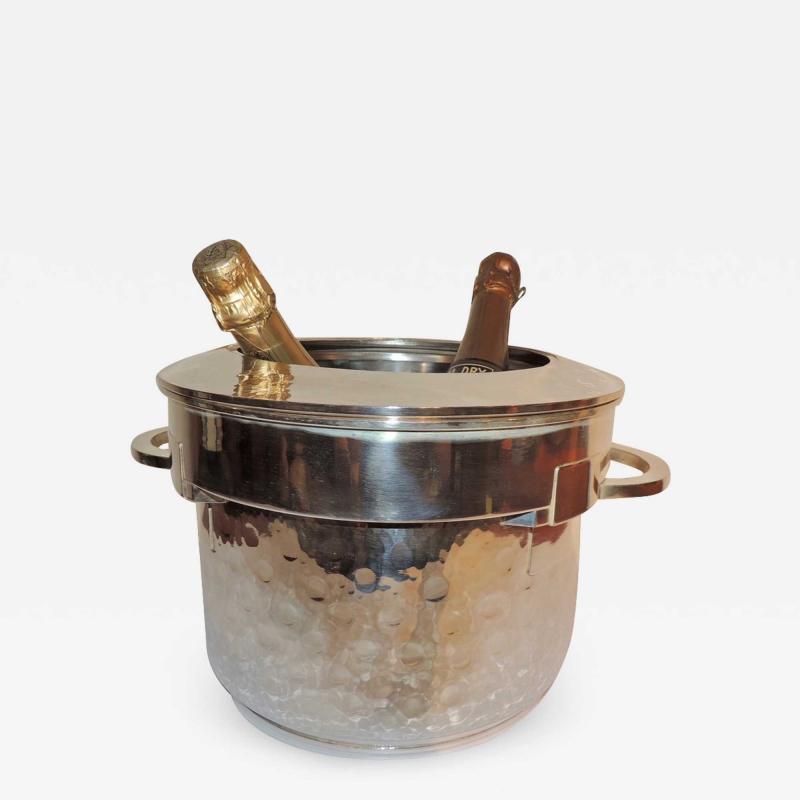 Silver Art Deco Double Champagne Cooler