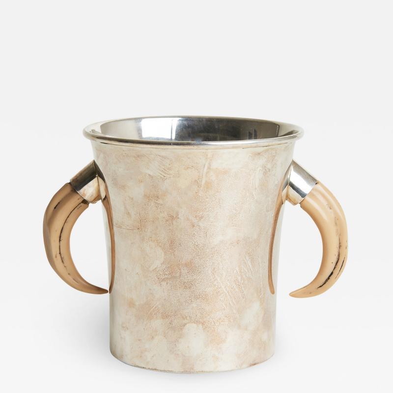 Silver Plated Horn Champagne Cooler