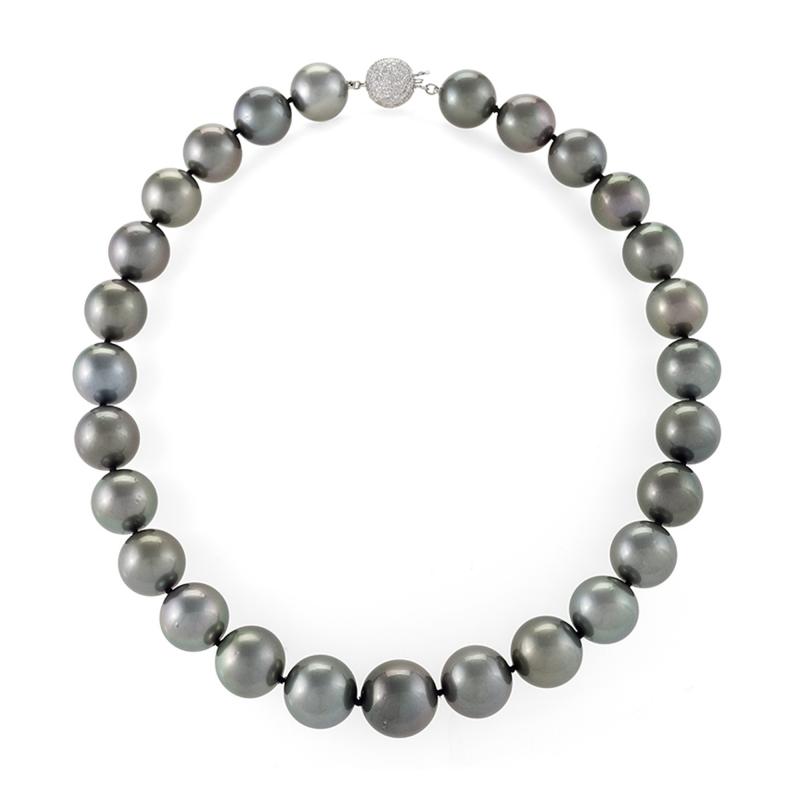 Silver Tahitian Pearl Necklace