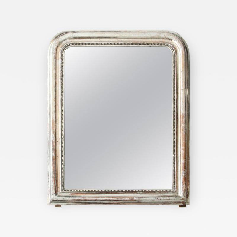 Silvered Louis Philippe Mirror