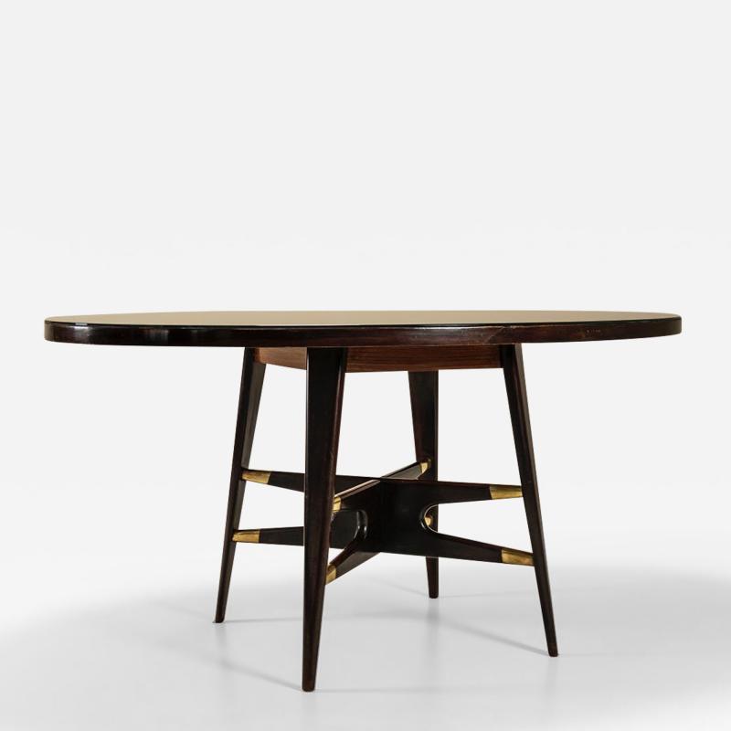 Silvio Cavatorta Silvio Cavatorta Dining Table in Mahogany Italy 1950s