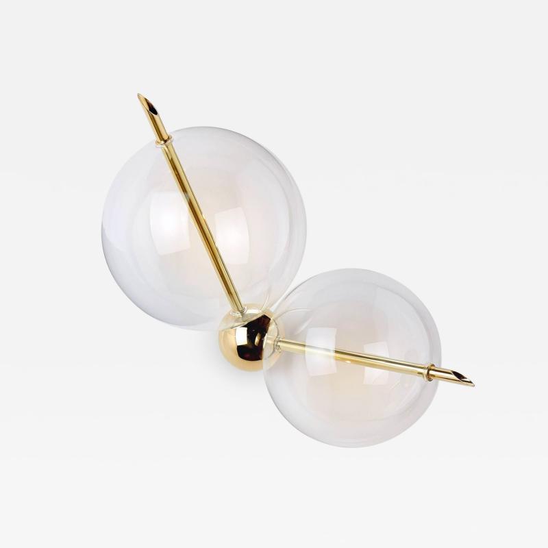 Silvio Mondino LUNE TWO LIGHT WALL SCONCE