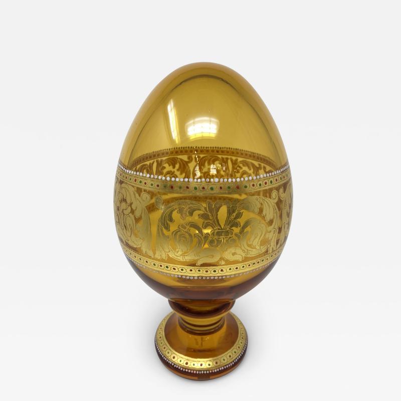 Simone Cenedese Murano Glass Faberge Style Egg