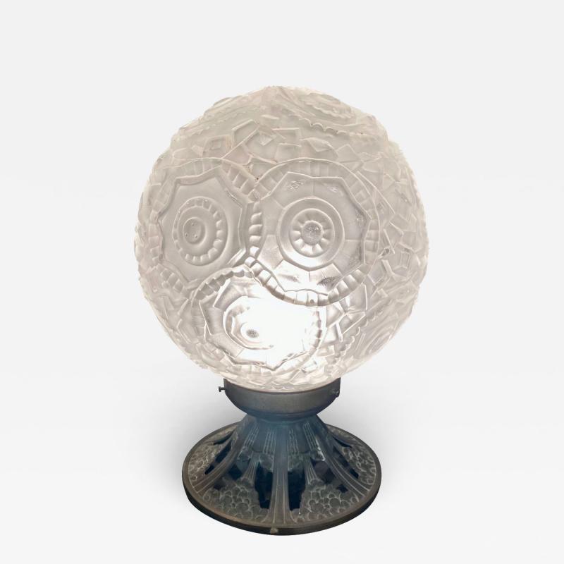 Simonet Freres Simonet Freres French Glass Table Lamp or Ceiling Light