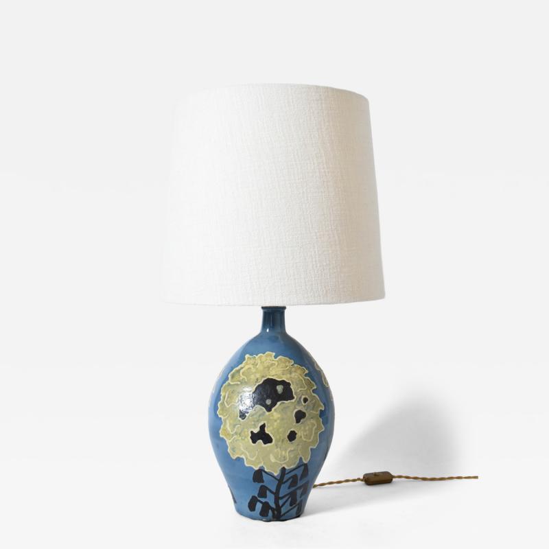 Simonot ceramic lamp 1940s 