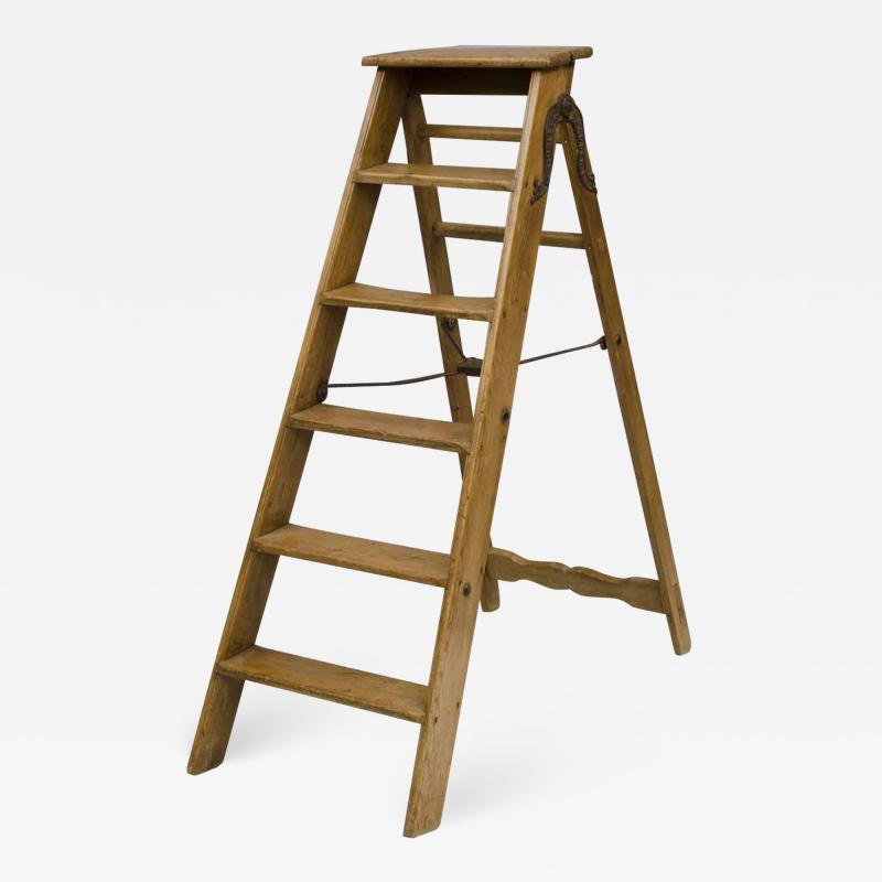 Simplex Ladder English Victorian Pine Step Ladder Labeled Simplex Ladder 