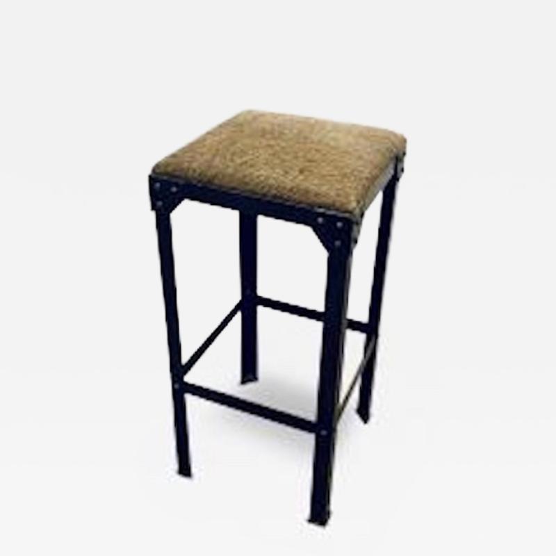 Singel Durance Stool Bar Height Natural Brown Horse Hide 2 Available 