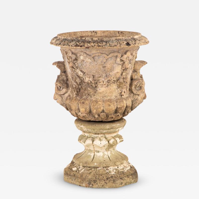 Single Buff Terracotta Scottish Urn Planter 19th century