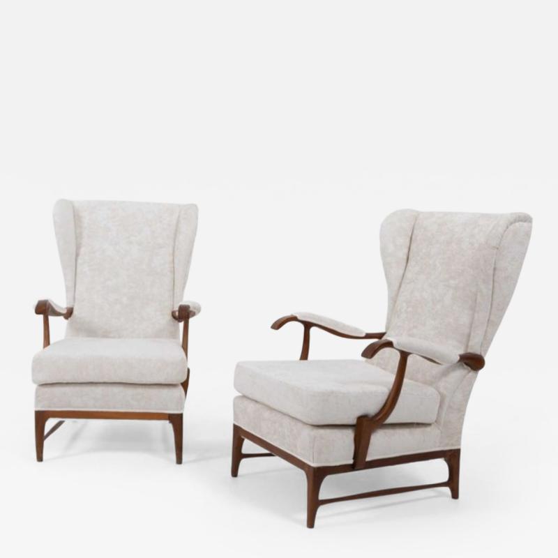 Single Modernist Armchairs attr to Paolo Buffa