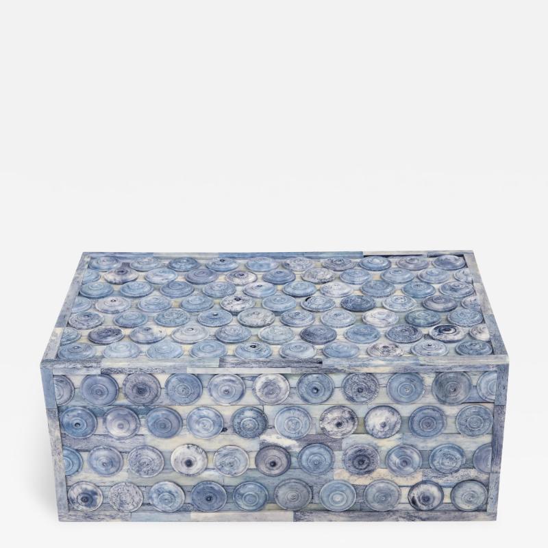 Sky Blue Disc Embellished Box