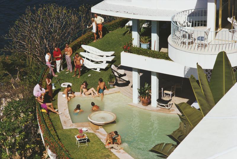 Slim Aarons Clifftop Pool