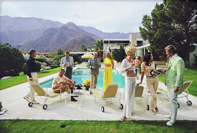 Slim Aarons Desert House Party Slide