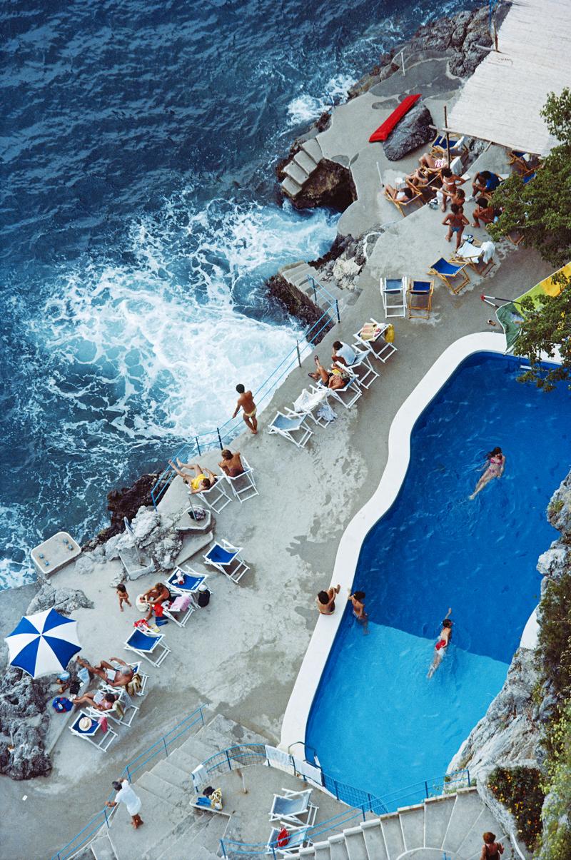 Slim Aarons Pool On Amalfi Coast