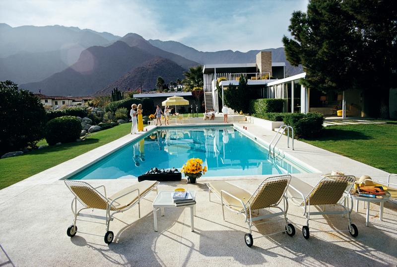 Slim Aarons Poolside Loungers