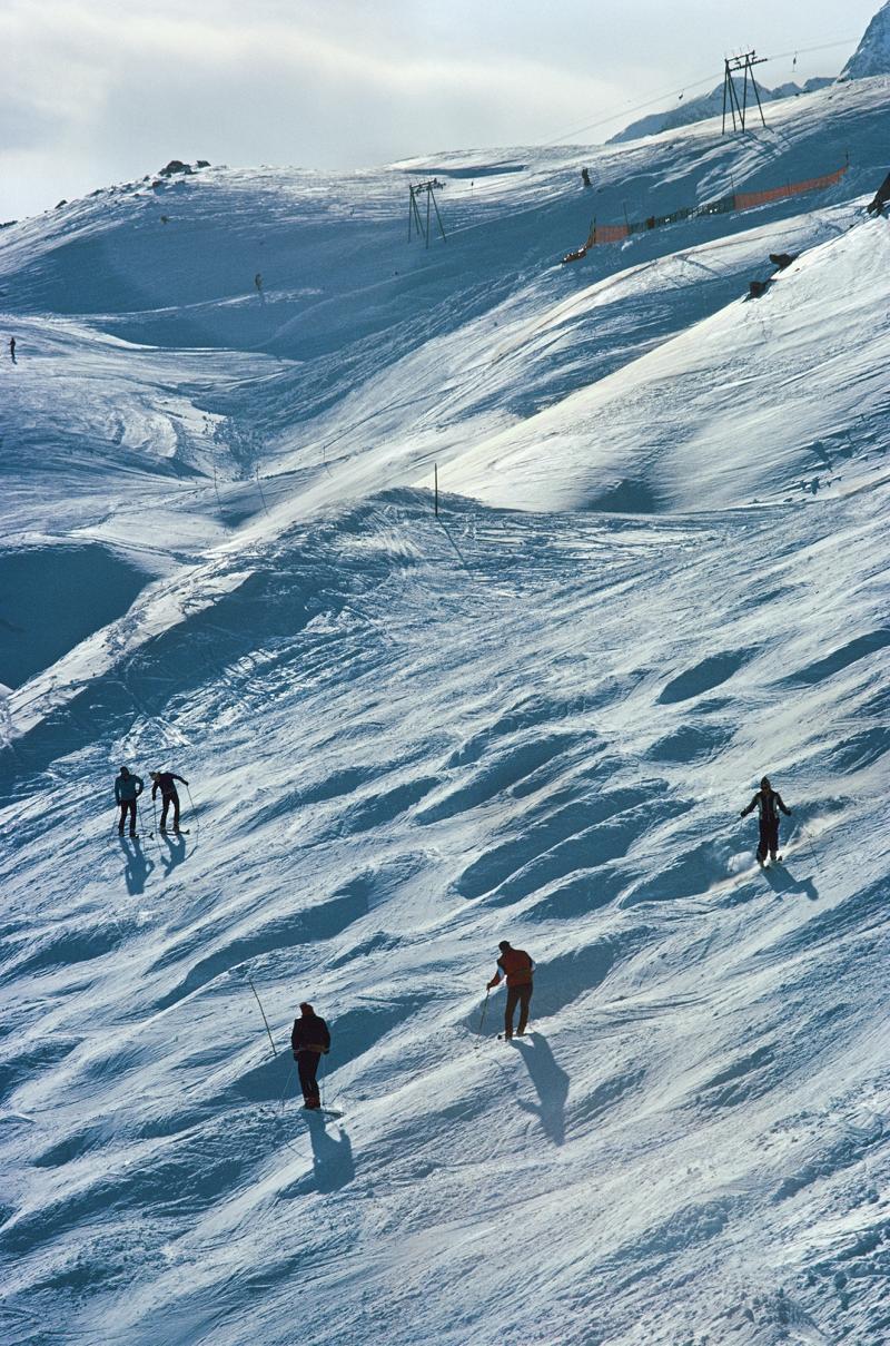 Slim Aarons Skiing At St Moritz