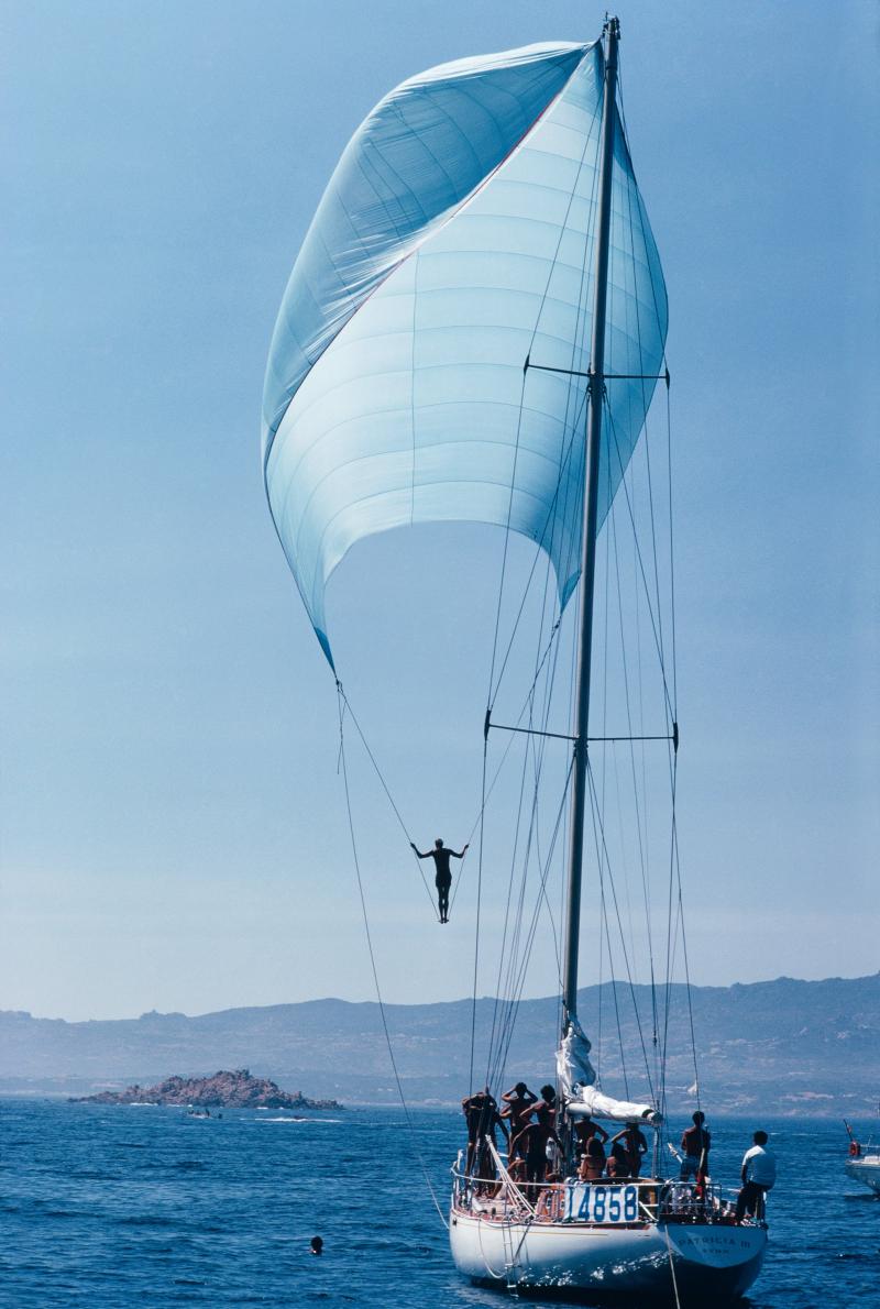 Slim Aarons Spinnaker Sailing