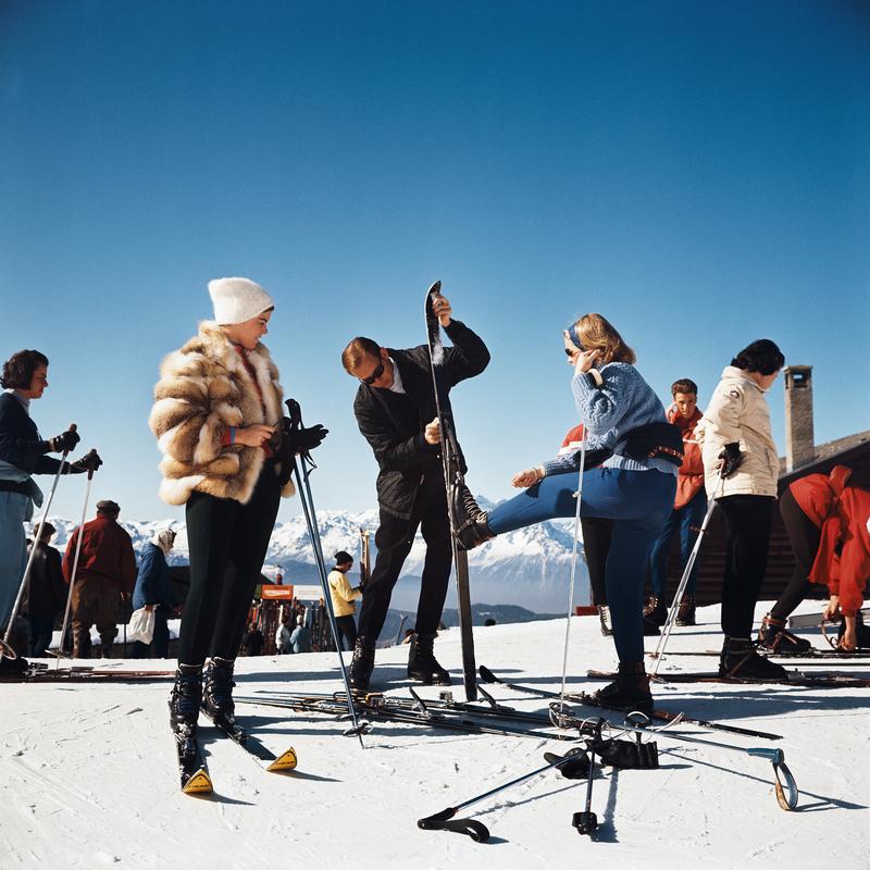 Slim Aarons Verbier Skiers