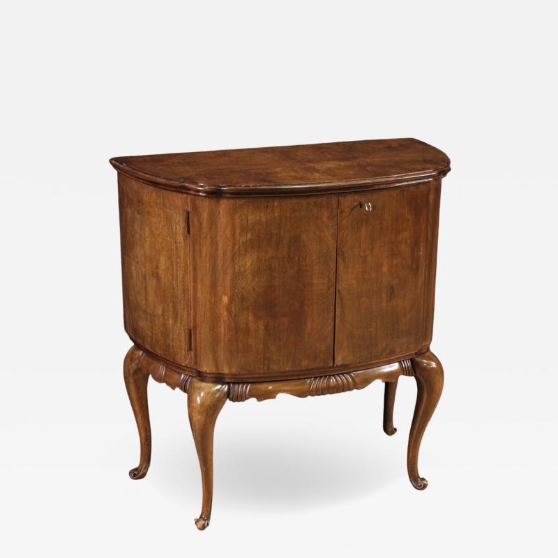 Small 20th century half moon sideboard