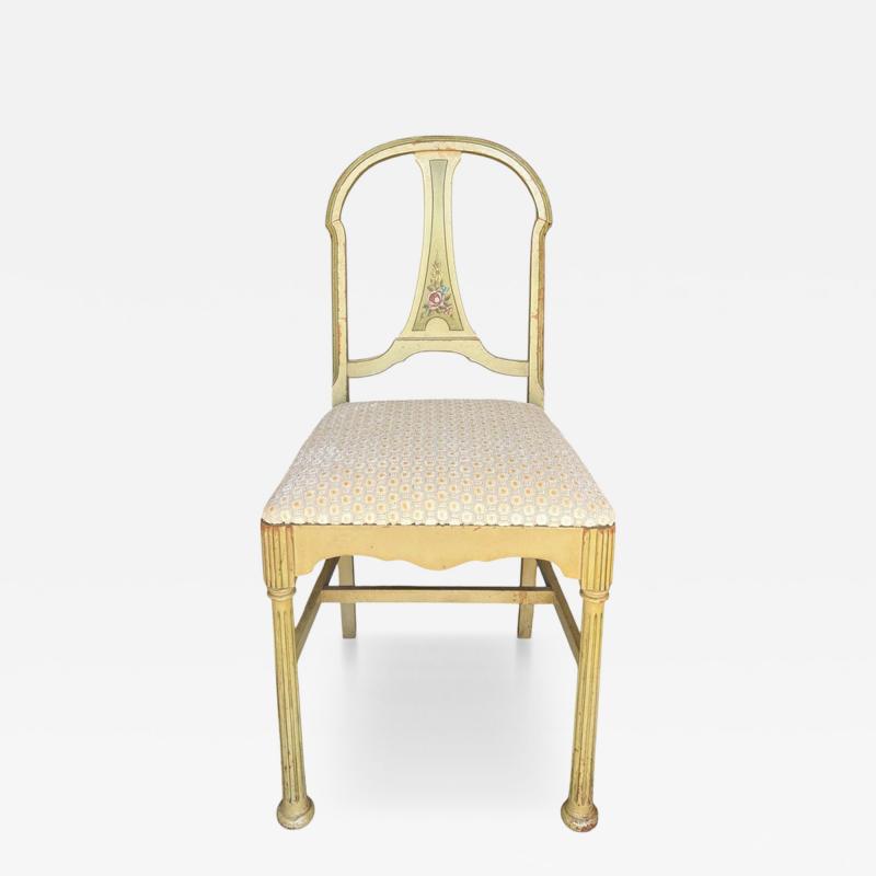 Small Antique French Painted Side Chair