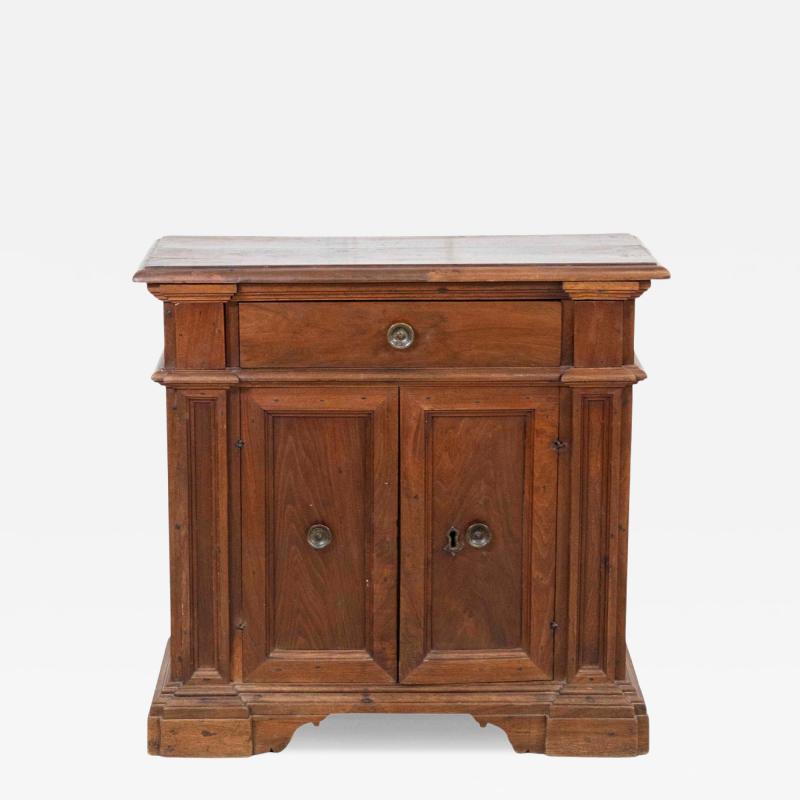 Small Antique Solid Wood Sideboard From The 18th Century Tuscany