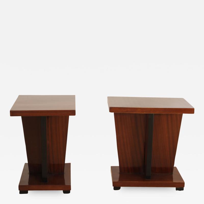 Small Art Deco Side Table Walnut Veneer France circa 1930