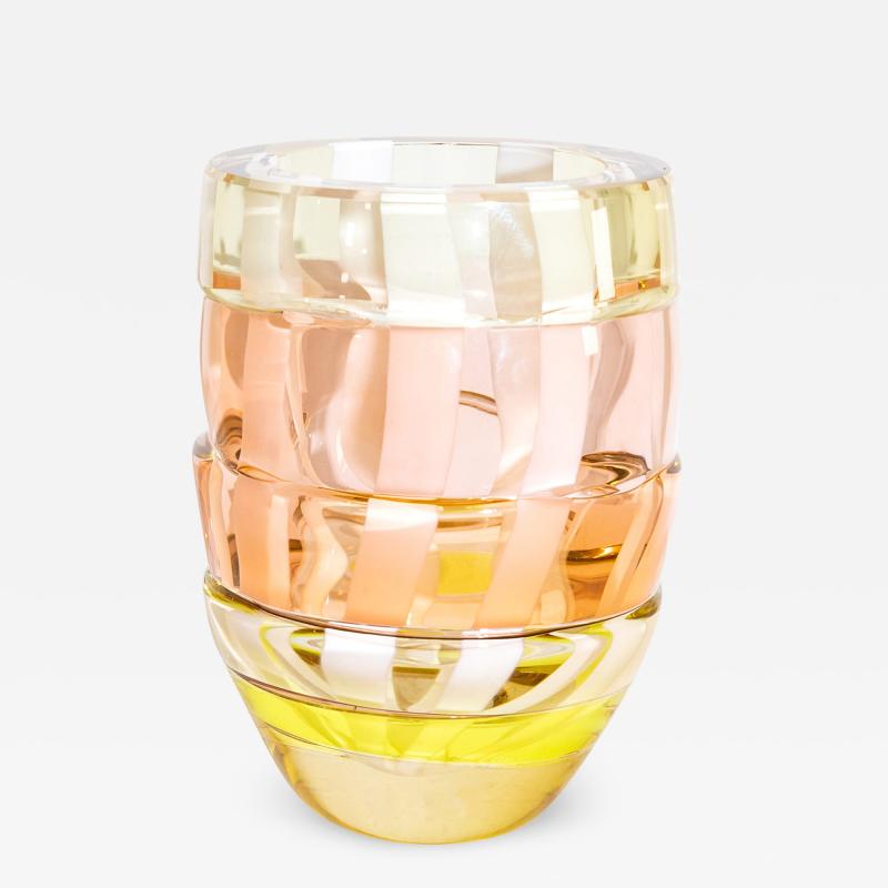Small Art Glass Vase by Martin Potsch