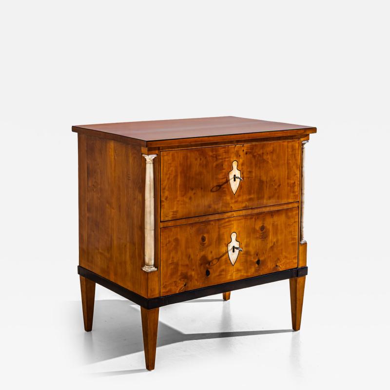 Small Chest of Drawers with Marble Columns Southern Germany circa 1810 1820