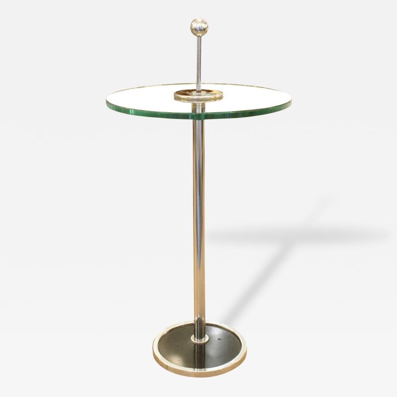 Small Chrome Side Table Italy 1970s