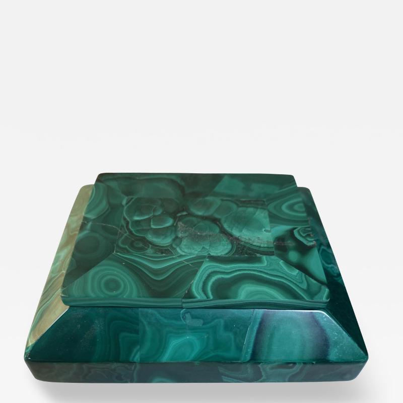 Small Decorative Italian Malachite box 1970
