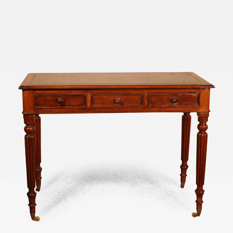 Small Desk Writing Table Inmahogany From The 19 Century